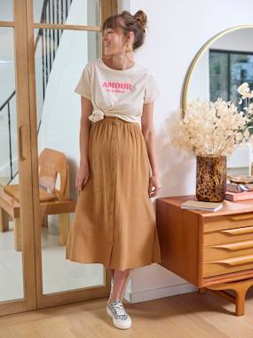 T-Shirt with Message, in Organic Cotton, Maternity & Nursing Special - vertbaudet enfant -T-Shirt with Message, in Organic Cotton, Maternity & Nursing Special
