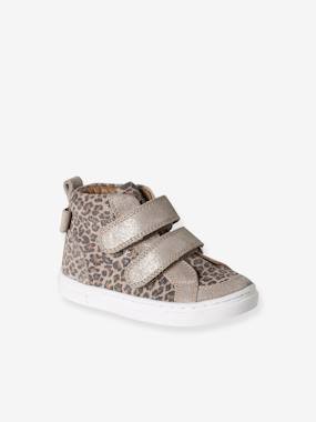 High-Top Leather Trainers for Babies - vertbaudet enfant