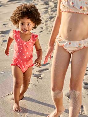Baby-Swim & Beachwear-Swimsuit with Floral Print, for Baby Girls