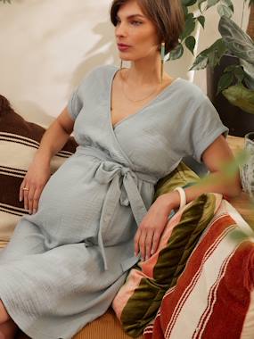 Robe grossesse en gaze de coton bio - vertbaudet enfant Robe grossesse en gaze de coton bio - vertbaudet enfant