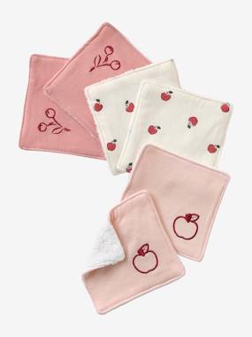 Set of 6 Washable Wipes - vertbaudet enfant -Set of 6 Washable Wipes
