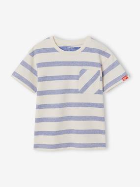Boy's thick waffle-effect T-shirt - vertbaudet enfant Boys-Boy's thick waffle-effect T-shirt