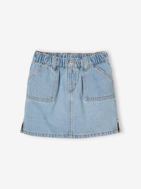 Jupe en jean fille - vertbaudet enfant Fille-Jupe en jean fille