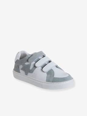 Leather Hook-&-Loop Trainers for Children - vertbaudet enfant