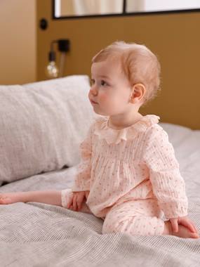 Jumpsuit for Baby, in Cotton Gauze - vertbaudet enfant Jumpsuit for Baby, in Cotton Gauze - vertbaudet enfant