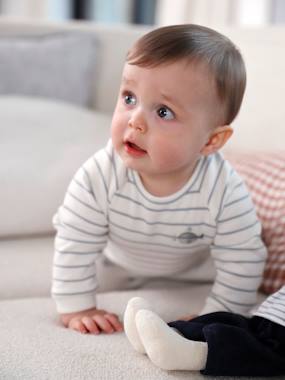 Sweatshirt & Trousers Combo for Babies - vertbaudet enfant Sweatshirt & Trousers Combo for Babies - vertbaudet enfant