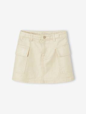 Jupe cargo légèrement irisée fille - vertbaudet enfant -Jupe cargo légèrement irisée fille