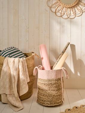 Panier de rangement en jute bicolore - vertbaudet enfant -Panier de rangement en jute bicolore