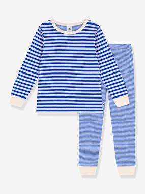 Pyjamas in Tube Knit Fabric, for Children, PETIT BATEAU - vertbaudet enfant -Pyjamas in Tube Knit Fabric, for Children, PETIT BATEAU