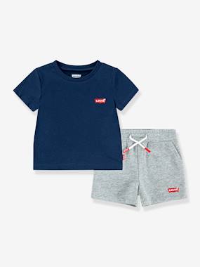 Set of LEVI'S® Batwing T-shirt + short - vertbaudet enfant -Set of LEVI'S® Batwing T-shirt + short