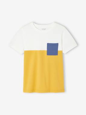 T-shirt garçon coloblock manches courtes - vertbaudet enfant