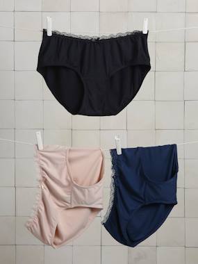 Pack of 3 Maternity Briefs in Bamboo Viscose - vertbaudet enfant -Pack of 3 Maternity Briefs in Bamboo Viscose