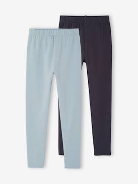 Lot de 2 leggings fille Basics - vertbaudet enfant Lot de 2 leggings fille Basics - vertbaudet enfant