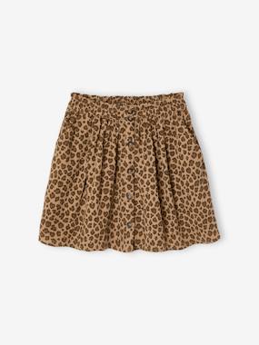 Coloured Skirt in Cotton Gauze, for Girls - vertbaudet enfant -Coloured Skirt in Cotton Gauze, for Girls