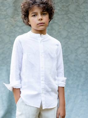 Linen and cotton shirt - CYRILLUS Celebrations and Weddings collection - vertbaudet enfant -Linen and cotton shirt - CYRILLUS Celebrations and Weddings collection