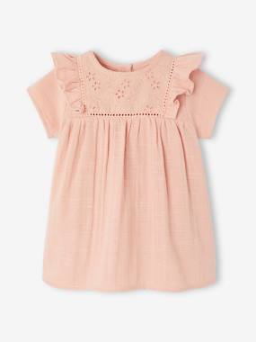 Newborn cotton gauze dress - vertbaudet enfant Newborn cotton gauze dress - vertbaudet enfant
