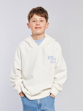 JONEN front/back printed hooded sweatshirt - vertbaudet enfant -JONEN front/back printed hooded sweatshirt