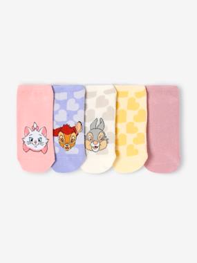 5 Pairs of Socks, DISNEY® ANIMALS - vertbaudet enfant Girls-5 Pairs of Socks, DISNEY® ANIMALS