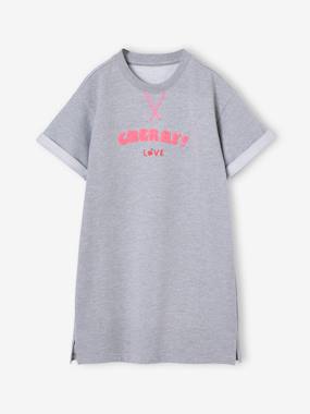 Girls' dress in lightweight fleece - vertbaudet enfant -Girls' dress in lightweight fleece