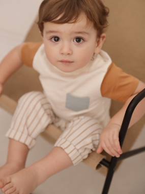 T-shirt colorblock bébé manches courtes - vertbaudet enfant