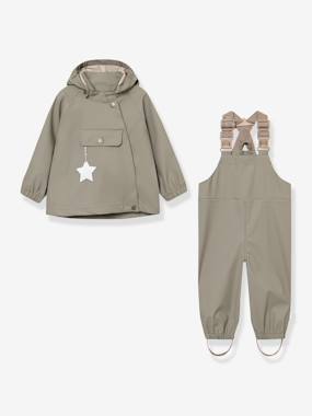 Children's set: MATWAINIS rain jacket & waterproof trousers - vertbaudet enfant Children's set: MATWAINIS rain jacket & waterproof trousers - vertbaudet enfant
