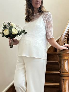 Crepe Top by ENVIE DE FRAISE, Wedding Capsule Collection - vertbaudet enfant -Crepe Top by ENVIE DE FRAISE, Wedding Capsule Collection