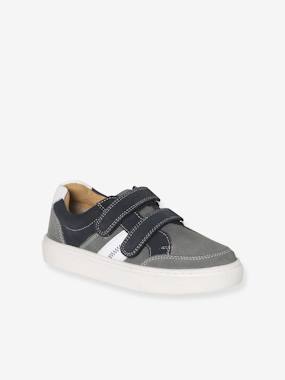 Leather Hook-&-Loop Trainers for Children, Designed for Autonomy - vertbaudet enfant