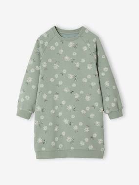 Robe en molleton fleurs pop fille - vertbaudet enfant Fille-Robe en molleton fleurs pop fille