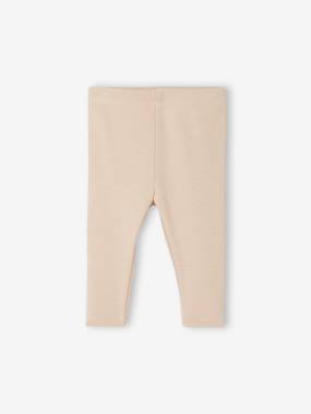 Ribbed Knit Leggings for Babies - vertbaudet enfant Baby-Trousers & Jeans-Ribbed Knit Leggings for Babies