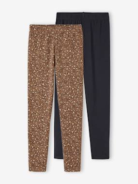 Lot de 2 leggings fille Basics - vertbaudet enfant Lot de 2 leggings fille Basics - vertbaudet enfant