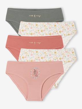 Lot de 5 culottes assorties fille - vertbaudet enfant -Lot de 5 culottes assorties fille