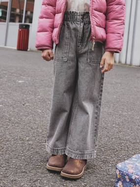 Jean fille large charpentier - vertbaudet enfant Jean fille large charpentier - vertbaudet enfant