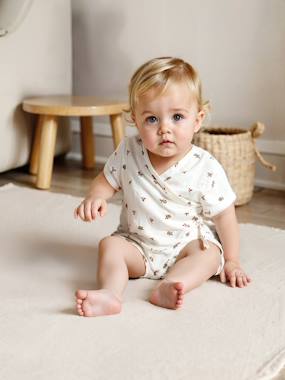 Pyjashort en gaze de coton bébé personnalisable - vertbaudet enfant