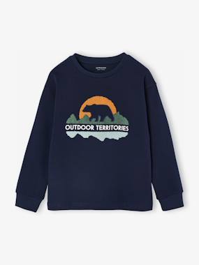 T-shirt motif en bouclettes garçon - vertbaudet enfant Garçon-T-shirt, polo, sous-pull-T-shirt motif en bouclettes garçon