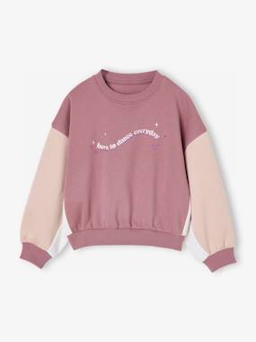 Colourblock Sports Sweatshirt for Girls - vertbaudet enfant Girls-Colourblock Sports Sweatshirt for Girls