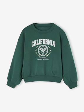 Sweat oversize sport fille - vertbaudet enfant Fille-Sweat oversize sport fille