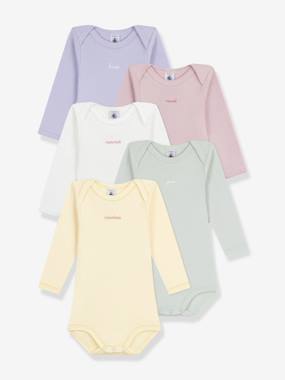 Lot 5 bodies manches longues jours semaine bébé - vertbaudet enfant Lot 5 bodies manches longues jours semaine bébé - vertbaudet enfant