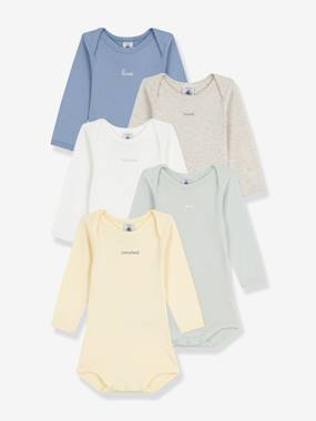 Lot de 5 bodies semainier manches longues - vertbaudet enfant Lot de 5 bodies semainier manches longues - vertbaudet enfant