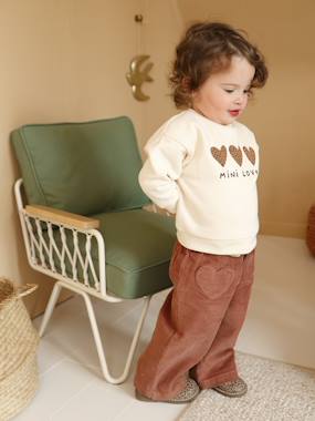Corduroy Trousers with "Leopard" Tie Belt for Babies
- vertbaudet enfant Baby-Trousers & Jeans-Corduroy Trousers with "Leopard" Tie Belt for Babies