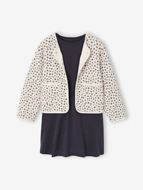 Dress & Quilted Jacket Set for Girls - vertbaudet enfant Girls-Dress & Quilted Jacket Set for Girls