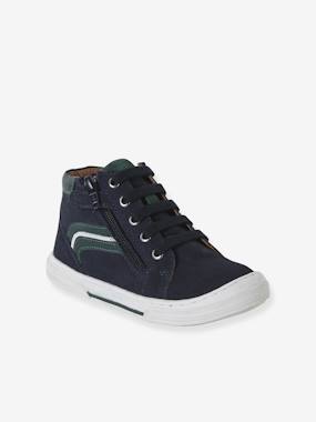 High-Top Leather Shoes for Boys - vertbaudet enfant