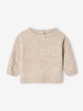 Fancy knit jumper for babies - vertbaudet enfant -Fancy knit jumper for babies