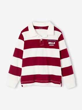 Polo Rayures Fils-Teints Garçon - vertbaudet enfant Garçon-T-shirt, polo, sous-pull-Polo Rayures Fils-Teints Garçon
