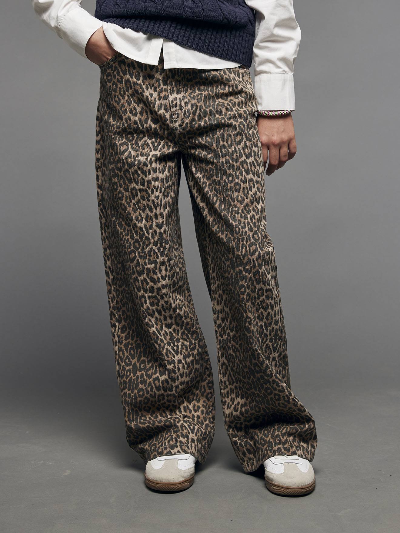 パンツ BEEDEN LEOPARD PRINT WIDE STRAIGHT PANTS Buy Threadbare Brown Leopard Print Wide Leg 100% Cotton