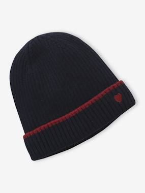Ribbed Knit Beanie for Girls, JONEN - vertbaudet enfant -Ribbed Knit Beanie for Girls, JONEN