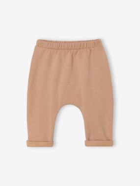Trousers in Cotton Fleece, for Newborn Babies - vertbaudet enfant Baby-Trousers & Jeans-Trousers in Cotton Fleece, for Newborn Babies
