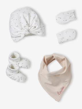 Beanie, Mittens, Scarf & Booties Set for Babies - vertbaudet enfant Beanie, Mittens, Scarf & Booties Set for Babies - vertbaudet enfant