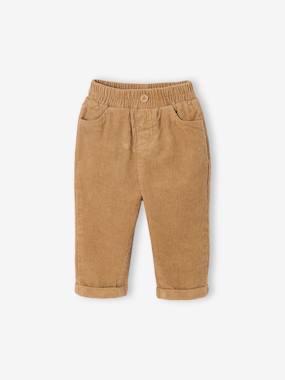 Corduroy Trousers for Babies - vertbaudet enfant Baby-Trousers & Jeans-Corduroy Trousers for Babies