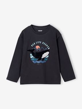T-shirt garçon imprimé devant - vertbaudet enfant Garçon-T-shirt, polo, sous-pull-T-shirt garçon imprimé devant