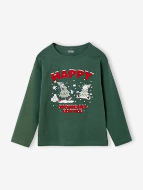 Tee-shirt garçon noël motif ludique - vertbaudet enfant Garçon-T-shirt, polo, sous-pull-Tee-shirt garçon noël motif ludique